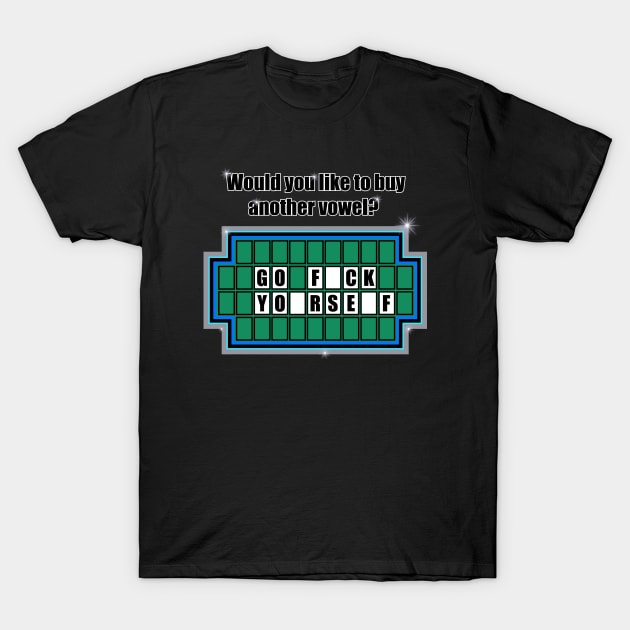 Wheel Of Fortune - Funny Tee T-Shirt by Buff Geeks Art